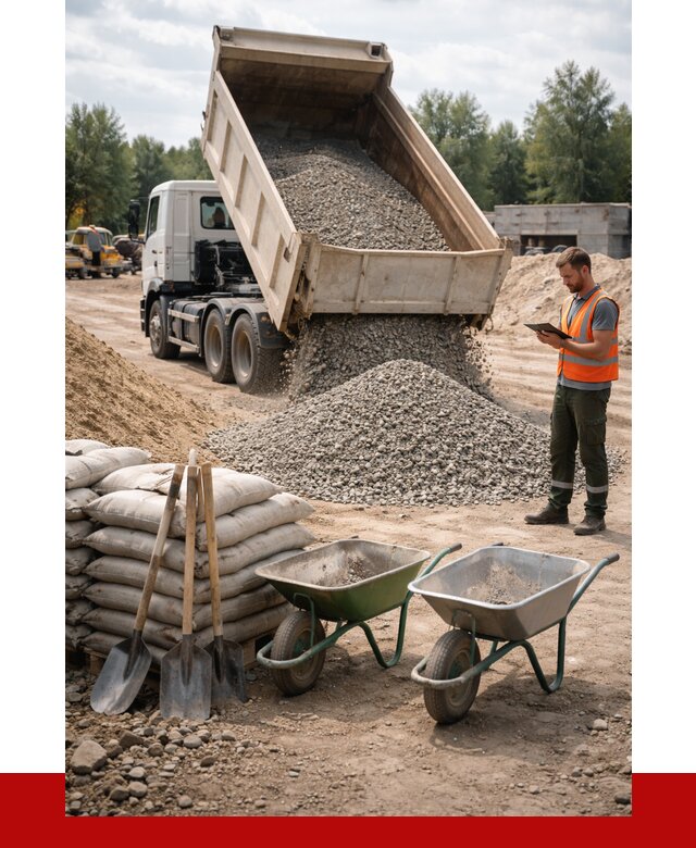 Доставка нерудных материалов в Воскресенске от 1241 руб. | ПРОНЕРУДВск