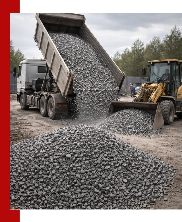 Доставка и продажа щебня гранитного в Воскресенске
