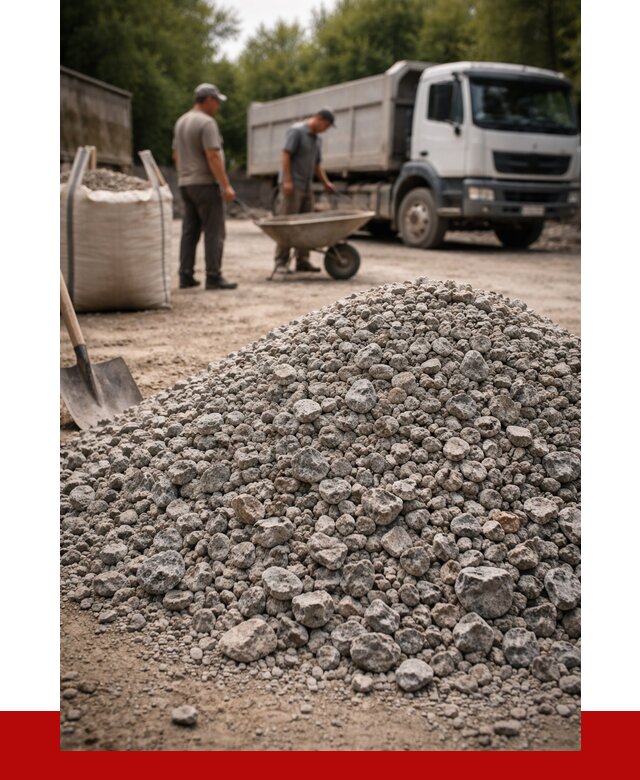 Гранитный щебень фракция 20-40 в Воскресенске от 3308 руб. ПРОНЕРУДВск