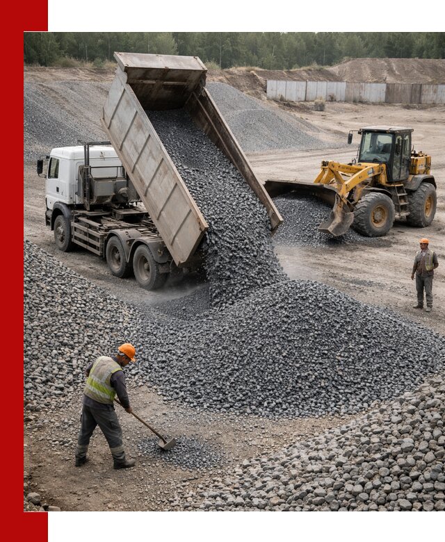 Щебень габбро-диабаз фр. 5-20 с доставкой в Воскресенске