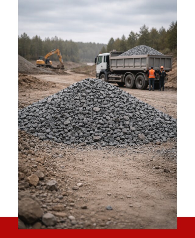 Щебень габбро диабаз фракция 40-70 в Воскресенске от 2274 р-ПРОНЕРУДВск