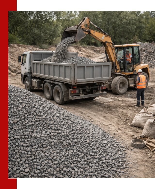 Доставка гравийного щебня в Воскресенске оптом и в розницу