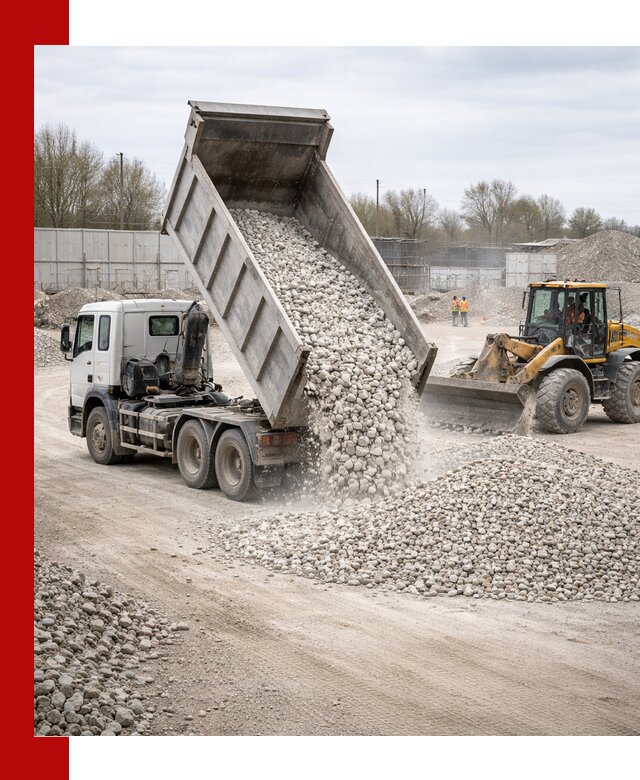 Доставка и продажа известнякового щебня в Воскресенске