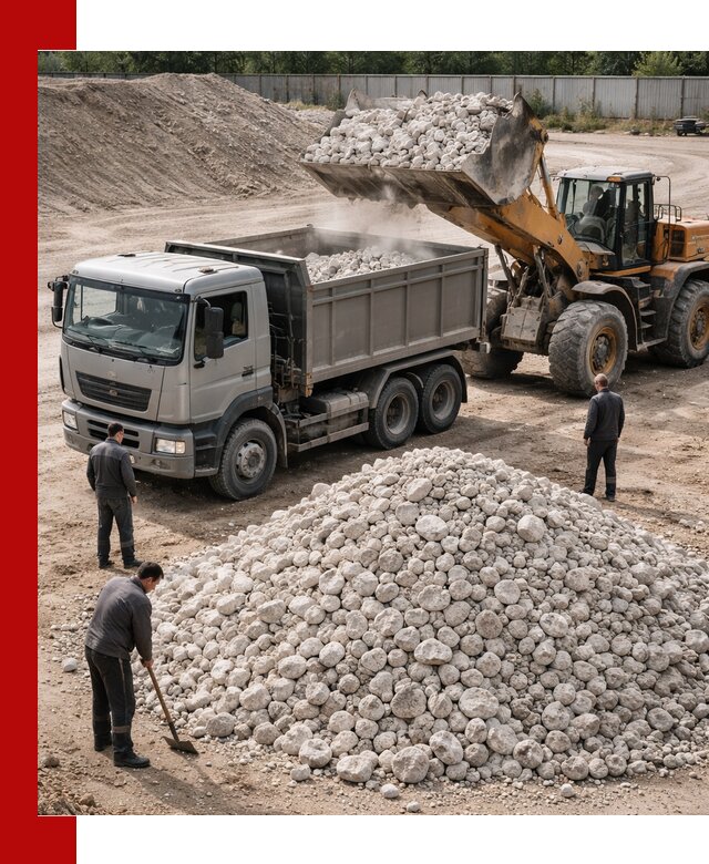 Известняковый щебень фракция 70–150 с доставкой в Воскресенске