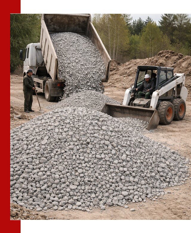Доставка доломитового щебня в Воскресенске напрямую от карьера