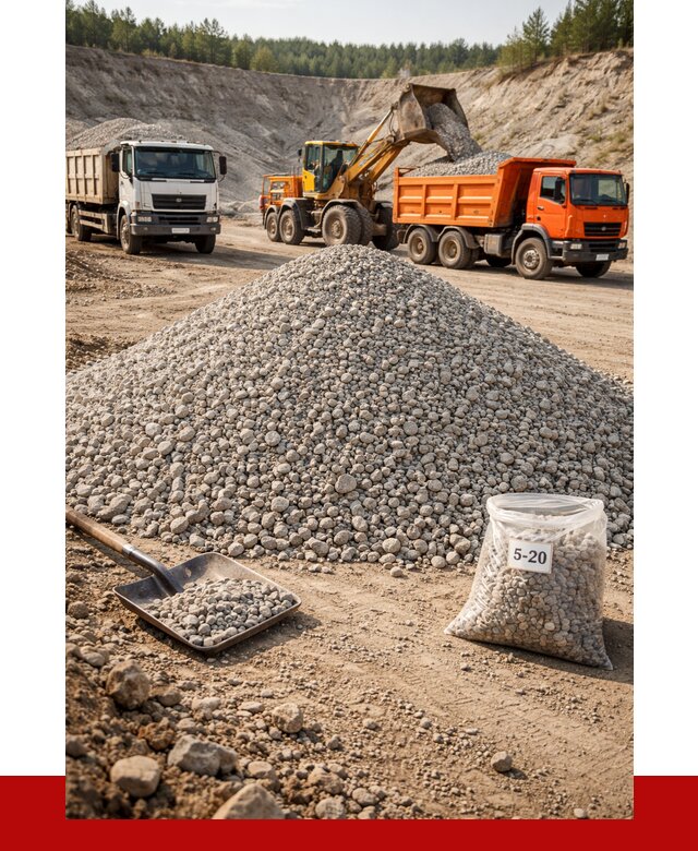 Доломитовый щебень фр. 5-20 в Воскресенске от 4342 р. | ПРОНЕРУДВск