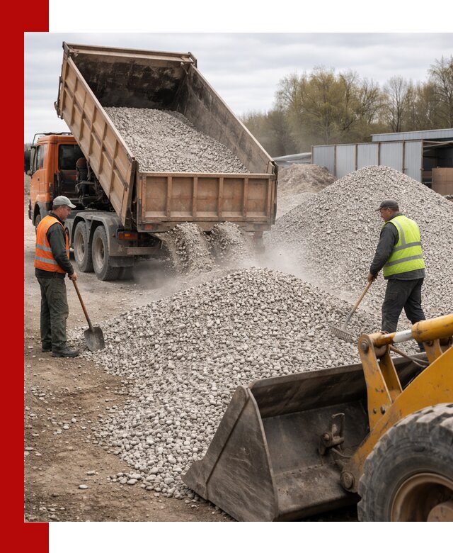Доломитовый щебень фракции 5-20 с доставкой в Воскресенске