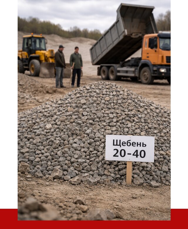 Бетонный щебень фракция 20-40 в Воскресенске от 2533 р. | ПРОНЕРУДВск