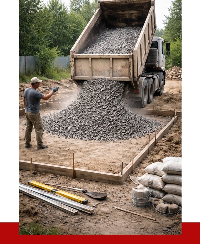 Купить щебень для фундамента в Воскресенске от 4652 р. | ПРОНЕРУДВск