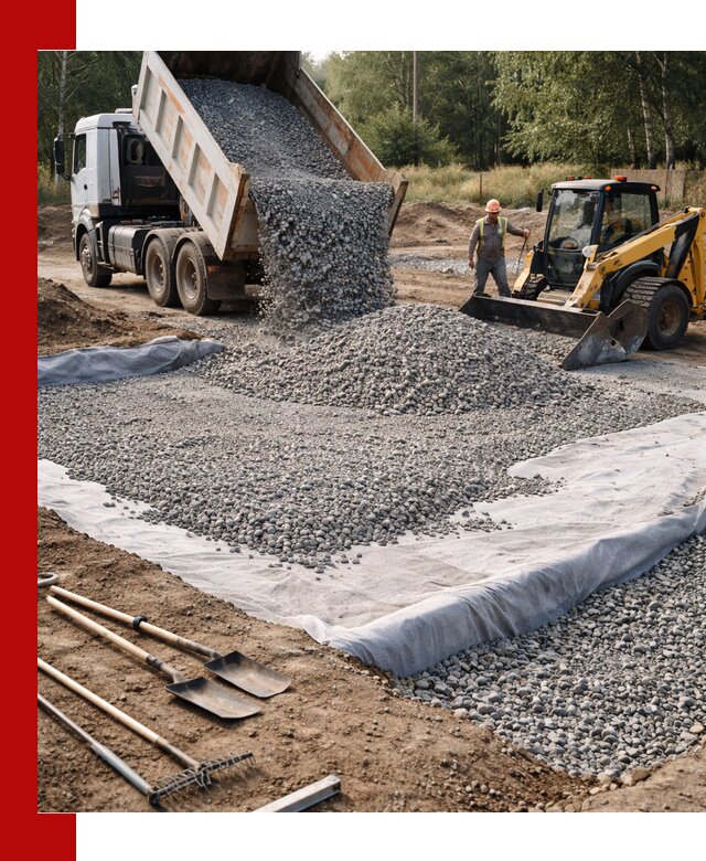 Щебень для фундамента с доставкой в Воскресенске