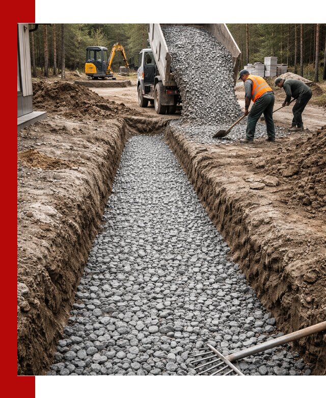 Щебень для дренажа с доставкой в Воскресенске высокого качества