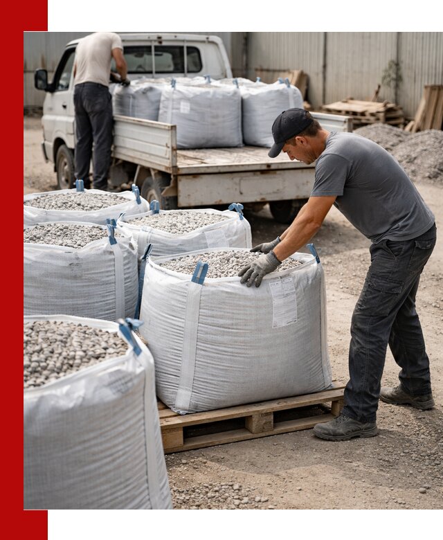 Доставка щебня в мешках по выгодным ценам в Воскресенске