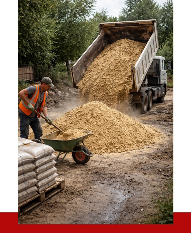 Купить песок с доставкой в Воскресенске от 1861 р. | ПРОНЕРУДВск