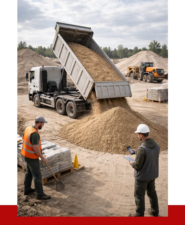 Карьерный песок с доставкой в Воскресенске от 3722 р. ПРОНЕРУДВск