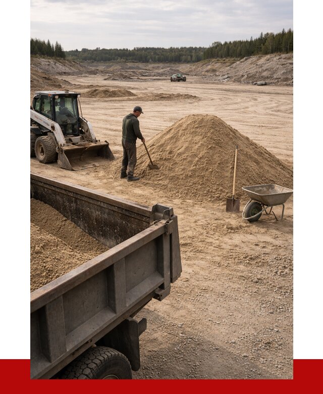 Карьерный песок среднезернистый в Воскресенске, от 2274 р. ПРОНЕРУДВск