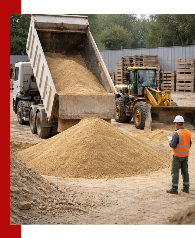 Доставка карьерного мелкозернистого песка в Воскресенске