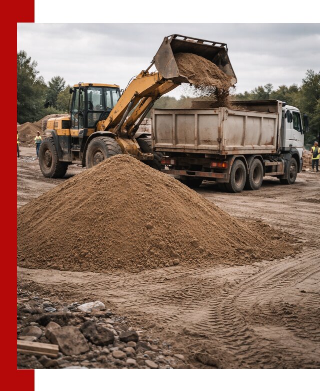 Доставка речного песка навалом в Воскресенске быстро и выгодно