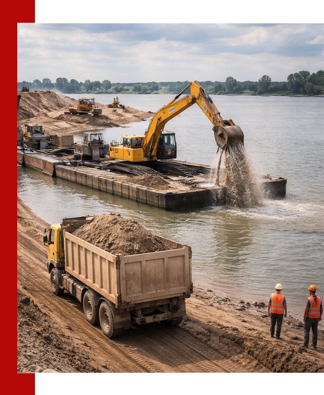 Намывной песок с доставкой в Воскресенске оптом и в розницу