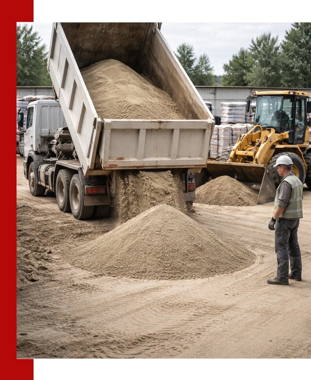 Поставка и доставка песка для бетона в Воскресенске