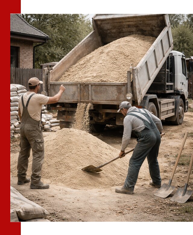 Песок для штукатурки с доставкой в Воскресенске качественный и чистый