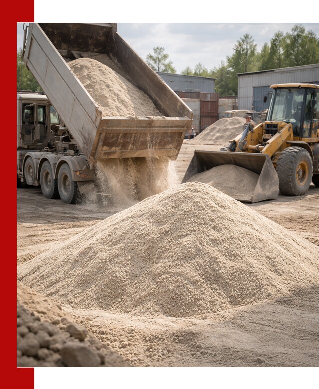 Кварцевый песок с доставкой в Воскресенске для строительных работ