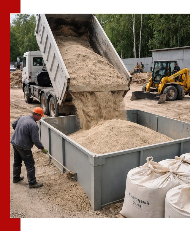 Кварцевый песок для фильтра в Воскресенске — доставка и качество