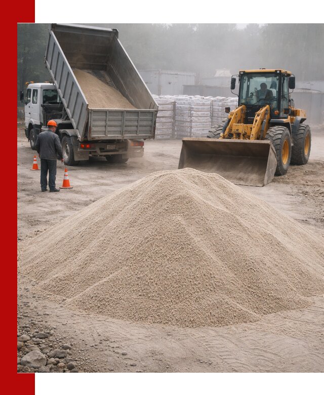 Кварцевый песок фракция 0–8 для стройработ в Воскресенске