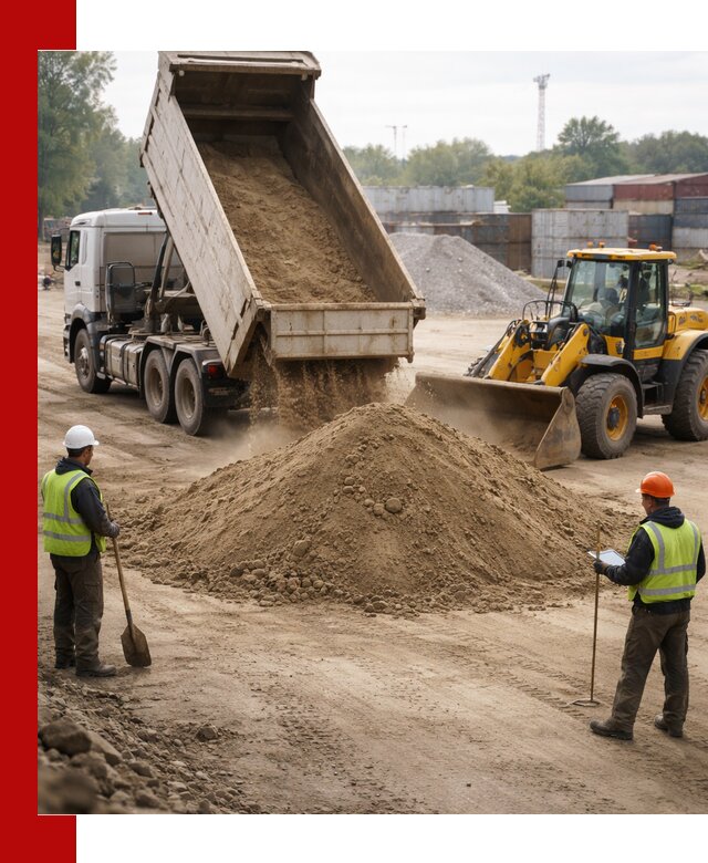 Доставка и продажа пескогрунта оптом и в розницу в Воскресенске