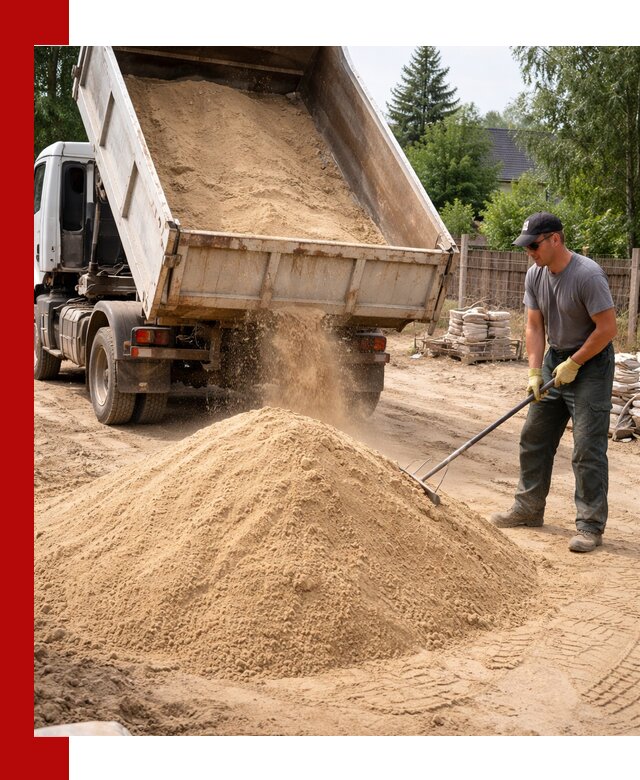 Доставка сухого песка самосвалами в Воскресенске