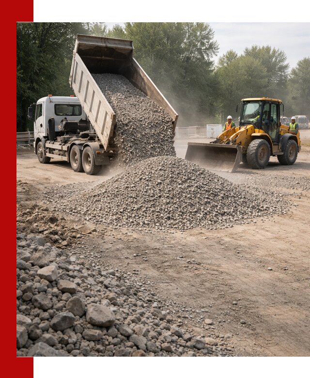 Гравий фракция 5–20 доставка в Воскресенске оптом и в розницу