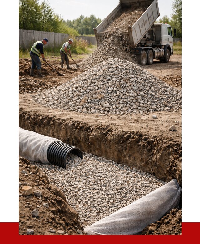 Гравий для дренажа в Воскресенске от 2274 р., доставка ПРОНЕРУДВск