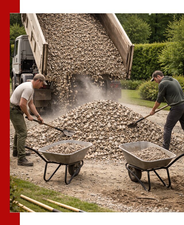 Доставка и продажа декоративной гальки в Воскресенске