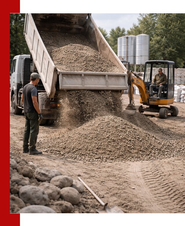 Доставка ПГС С3 в Воскресенске самосвалами и миксерами
