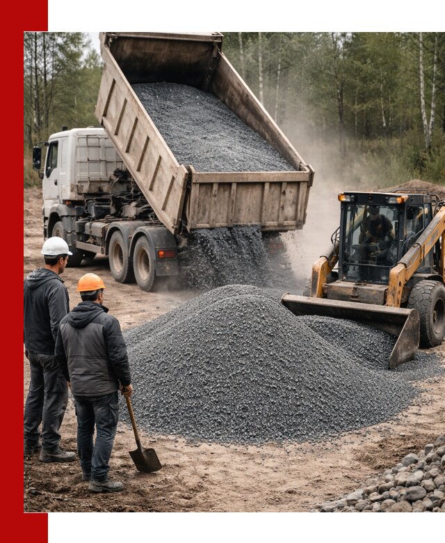 Гранитный отсев 0-5 с доставкой и разгрузкой в Воскресенске