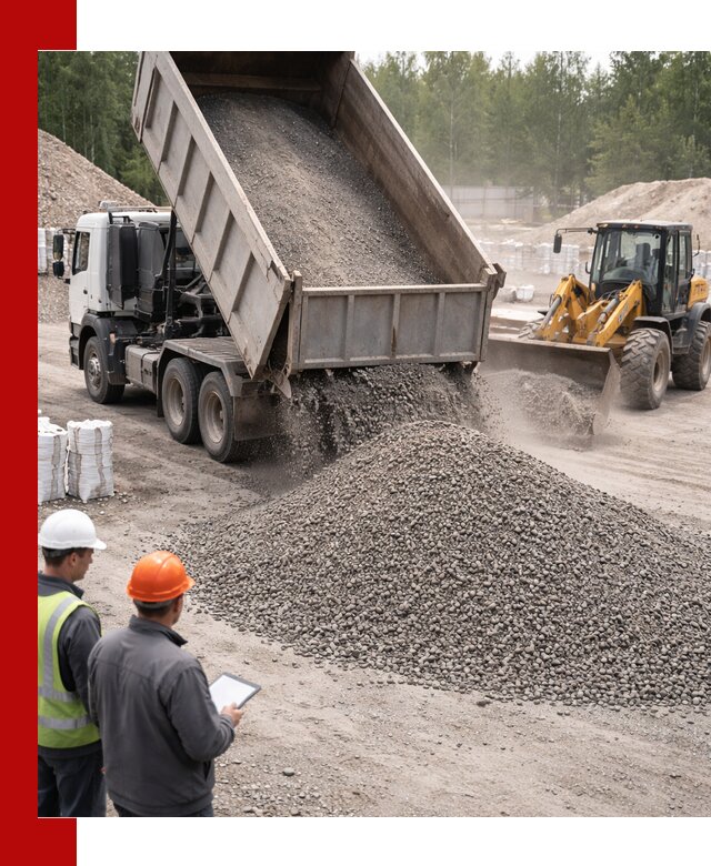 Доставка и продажа гранитного отсева 0-10 в Воскресенске