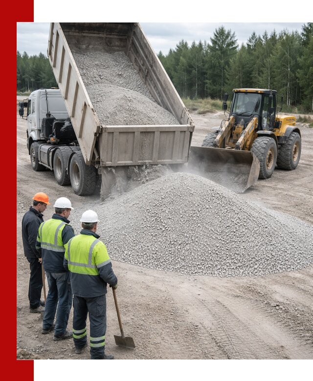 Известняковый отсев 0-5 доставка в Воскресенске быстро и выгодно