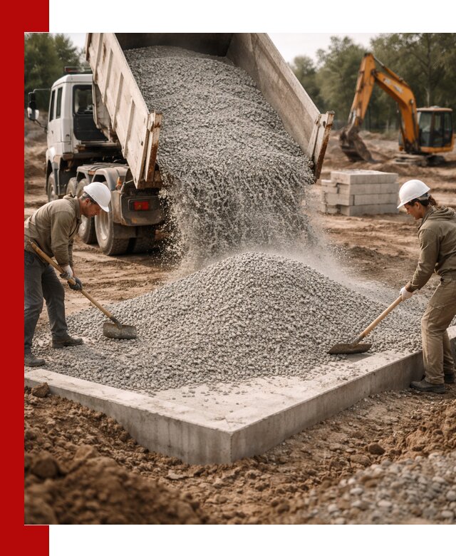 Доставка и продажа отсева для бетона в Воскресенске