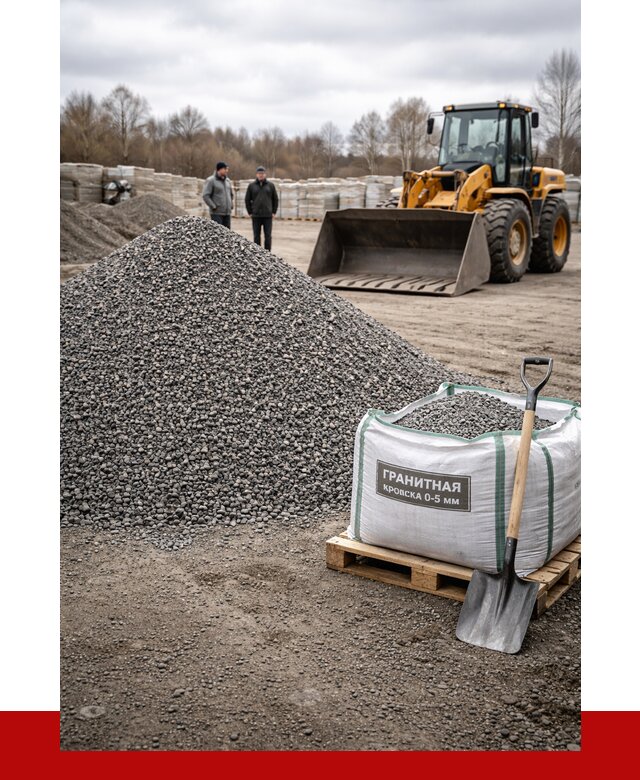 Купить гранитную крошку в Воскресенске от 4962 р. с доставкой | ПРОНЕРУДВск