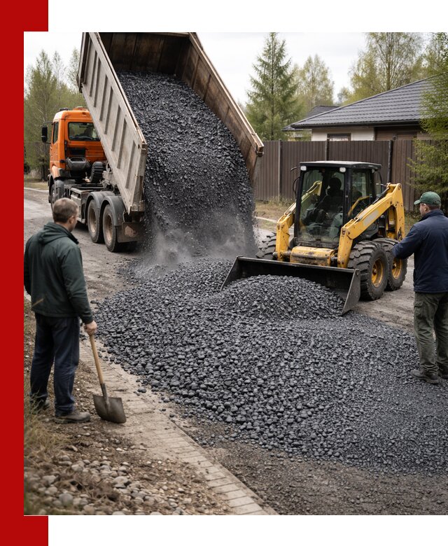 Крошка габбро с доставкой в Воскресенске для строительных работ