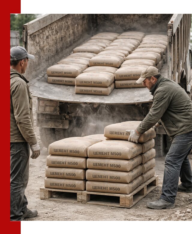Цемент М500 с доставкой самосвалом в Воскресенске
