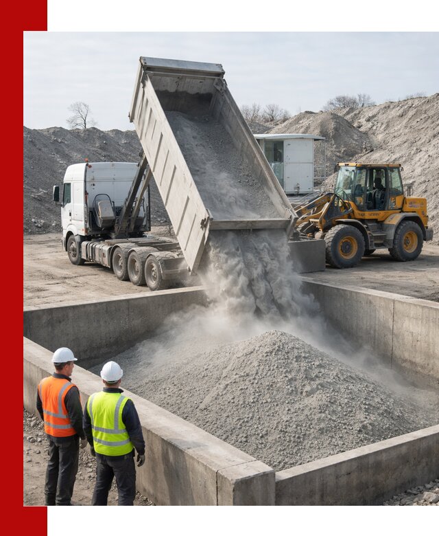 Доставка цемента навалом в Воскресенске крупными партиями