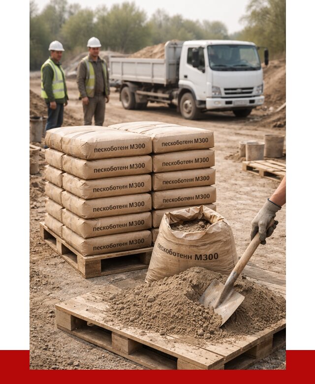Пескобетон М300 в Воскресенске с доставкой от 4807 р. за куб | ПРОНЕРУДВск