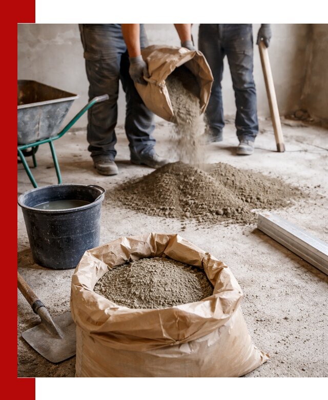 Доставка сухой смеси для стяжки в Воскресенске