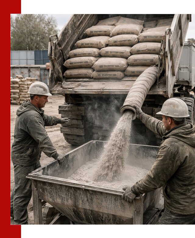 Доставка цемента М400 в Воскресенске оптом и в розницу