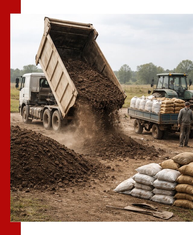 Доставка грунта и удобрений оптом в Воскресенске для сельхоз и строительства