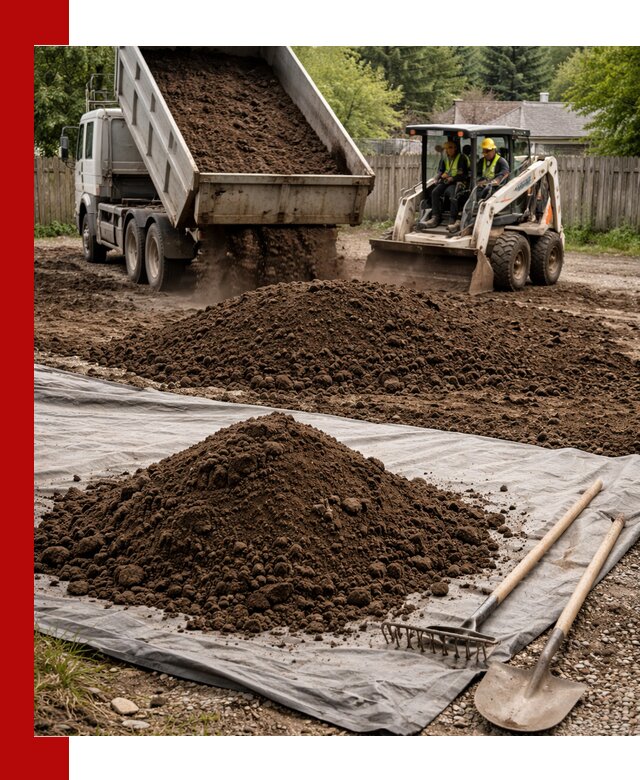 Грунт для отсыпки участка с доставкой в Воскресенске