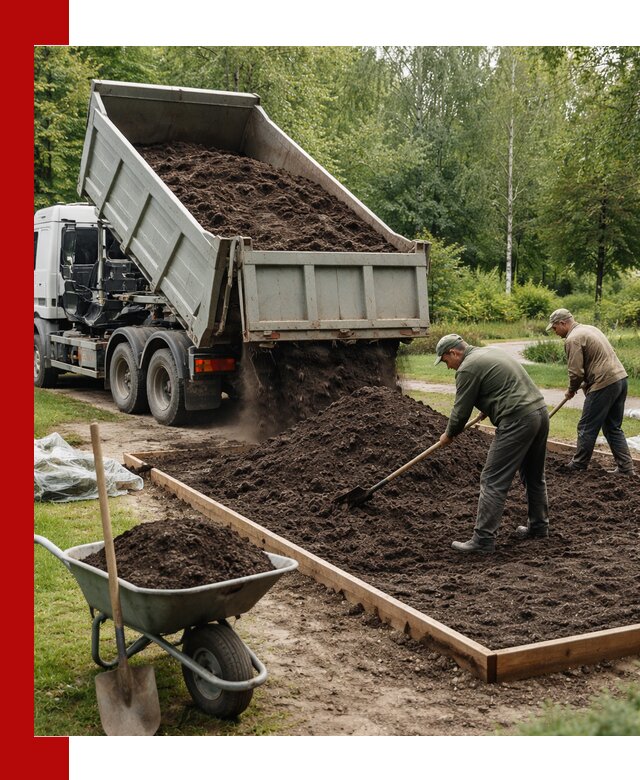 Доставка грунта для озеленения и благоустройства в Воскресенске