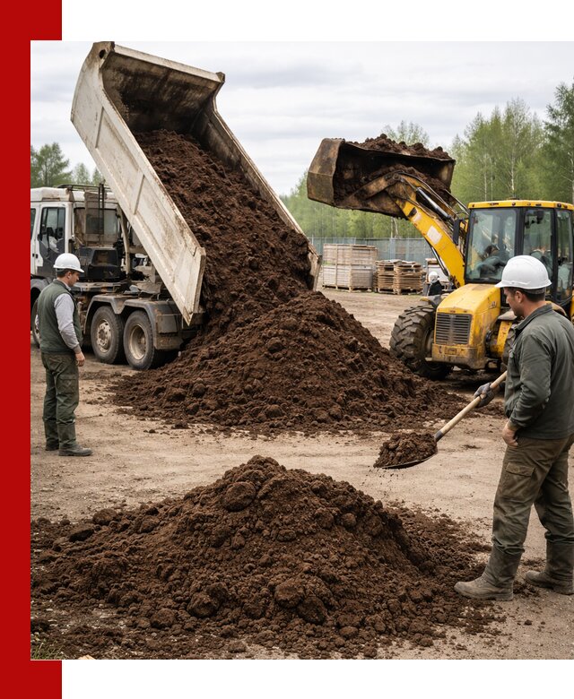 Доставка торфа оптом и в мешках в Воскресенске