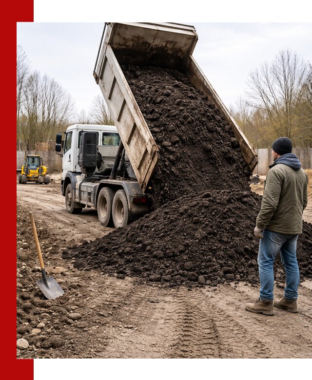 Доставка чернозема навалом в Воскресенске быстро и выгодно