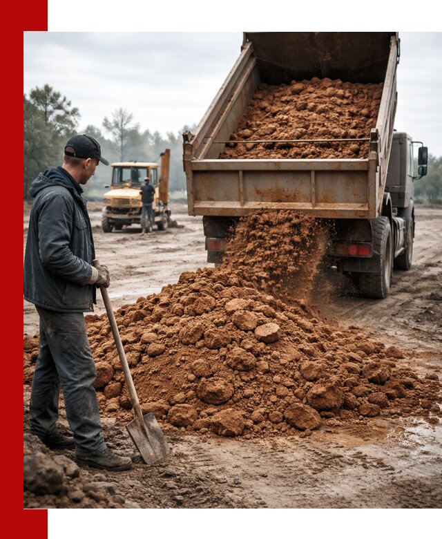 Глина для засыпки в Воскресенске с доставкой самосвалами